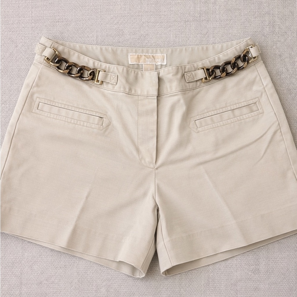 Michael Kors Chain Detail Twill Shorts